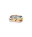 TI SENTO Ring 12343ZT - Platina zilver geel verguld rose verguld, Zilver geel verguld rosé verguld
