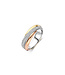 TI SENTO Ring 12343ZT - Platina zilver geel verguld rose verguld, Zilver geel verguld rosé verguld