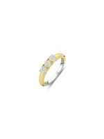 Ti Sento Ring 12349ZY - Zilver verguld, Zirkonia met geel verguld