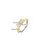 TI SENTO Ring 12349ZY - Silver plated, Zirconia white yellow gold plated