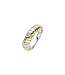 TI SENTO Ring 12383ZY - Sterlingsilber mit gelb Vergoldung, Zirkonia Weiß mit Gelb-Vergoldung