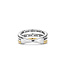 TI SENTO Ring 12385ZY - Silver plated, Zirconia white yellow gold plated
