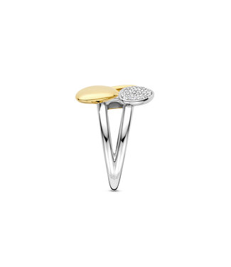 Ring 12387MW - Sterlingsilber mit gelb Vergoldung, Perlmutt