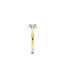 TI SENTO Ring 12388ZY - Silver plated, Zirconia white yellow gold plated