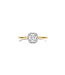 TI SENTO Ring 12388ZY - Silver plated, Zirconia white yellow gold plated