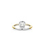TI SENTO Ring 12388ZY - Sterlingsilber mit gelb Vergoldung, Zirkonia Weiß mit Gelb-Vergoldung