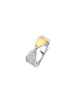 Ti Sento Ring 12393ZY - Zilver verguld, Zirkonia met geel verguld