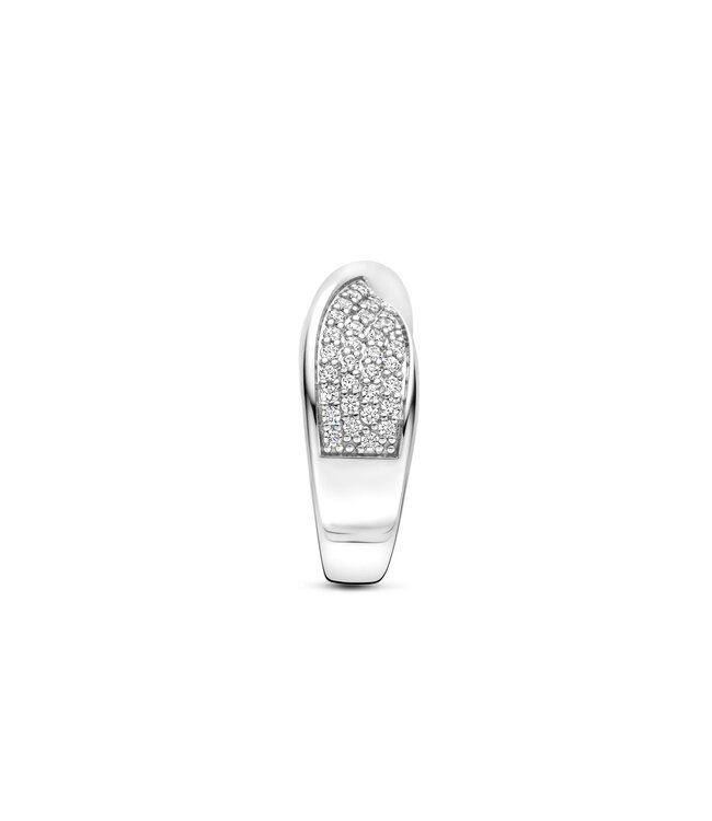TI SENTO Ring 12393ZY - Silver plated, Zirconia white yellow gold plated