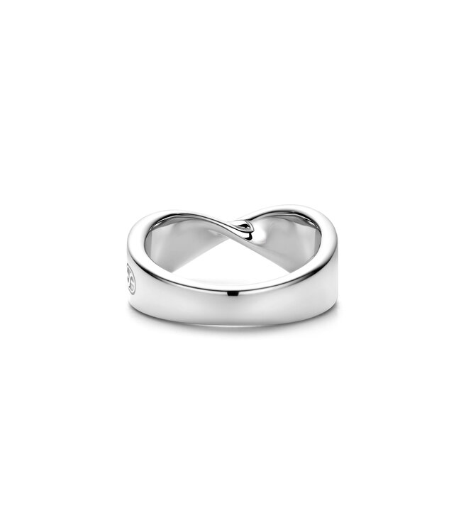 TI SENTO Ring 12393ZY - Silver plated, Zirconia white yellow gold plated