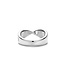 TI SENTO Ring 12393ZY - Sterlingsilber mit gelb Vergoldung, Zirkonia Weiß mit Gelb-Vergoldung