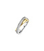 TI SENTO Ring 12395ZY - Sterlingsilber mit gelb Vergoldung, Zirkonia Weiß mit Gelb-Vergoldung