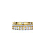 TI SENTO Ring 12397ZY - Silver plated, Zirconia white yellow gold plated