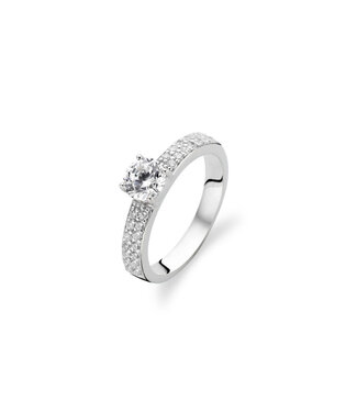 Ring 1795ZI - Silver plated, Zirconia white