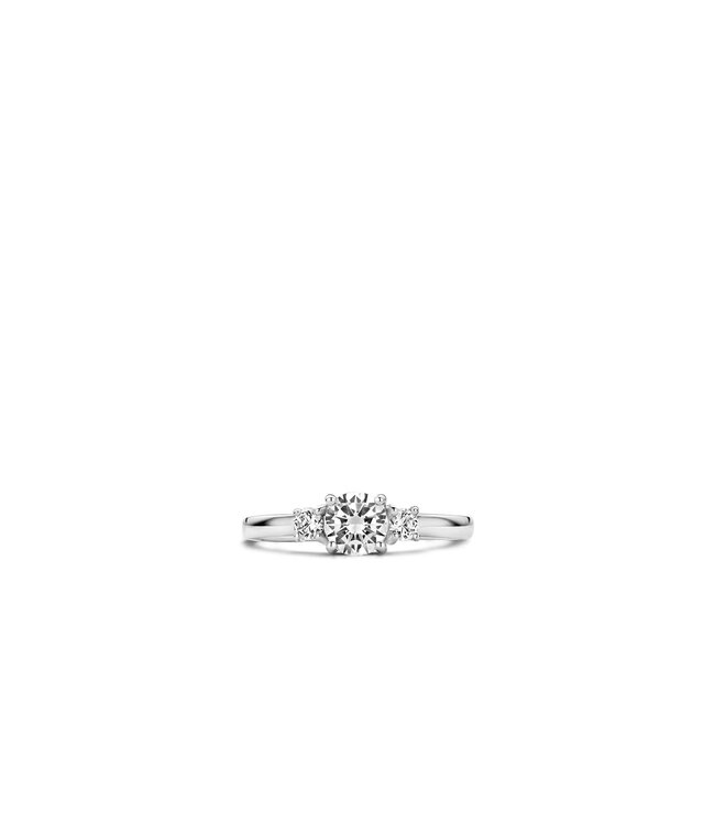 TI SENTO Ring 1796ZI - Plattiert Sterlingsilber, Zirkonia Weiß