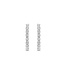 TI SENTO Middelgrote oorringen - 7958ZI - Zilver platina verguld, Zirconia wit
