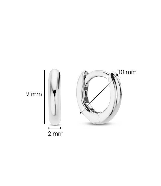 TI SENTO Mini Huggies - 7954SI - Silber platiniert, Silber
