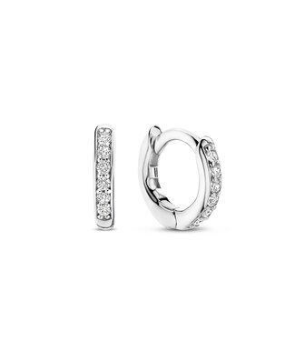Ti Sento Mini Huggies - 7954ZI - Silver platinum plated, Zirconia white