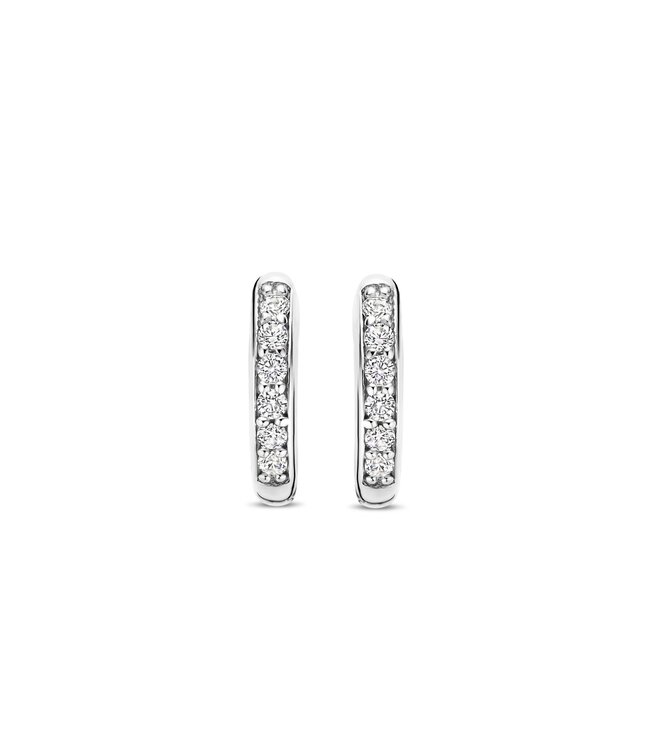 TI SENTO Mini Huggies - 7954ZI - Zilver platina verguld, Zirconia wit