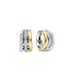 TI SENTO Earrings 78025ZY - Silver plated, Zirconia white yellow gold plated