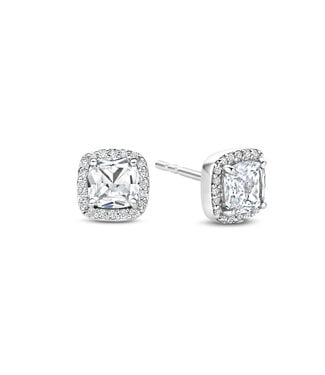 Ohrringe 78029ZI - Silber platiniert, Zirkonia Weiß
