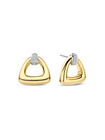 Ti Sento Oorbellen 78034ZY - Zilver verguld, Zirkonia met geel verguld