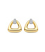 TI SENTO Earrings 78034ZY - Silver plated, Zirconia white yellow gold plated
