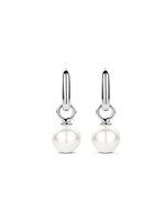 Ti Sento Oorbellen 7848WP - Zilver platina verguld, Zilver parel
