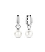 TI SENTO Earrings 7848WP - Silver platinum plated, Silver pearl
