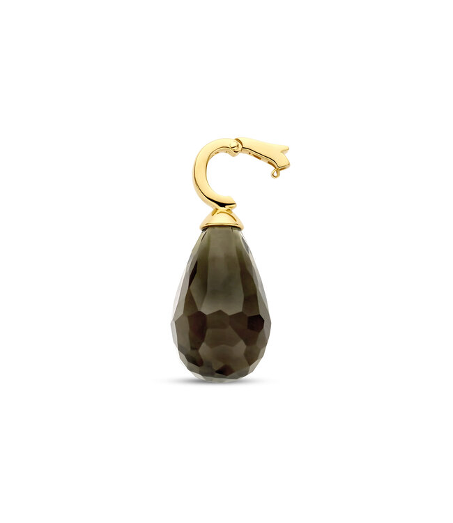 TI SENTO Anhänger 6848KA - Sterlingsilber mit gelb Vergoldung, Khaki transluzent