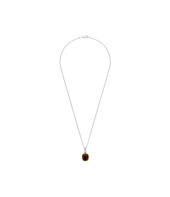 TI SENTO Hanger 6852SQ - Zilver verguld, Bruin