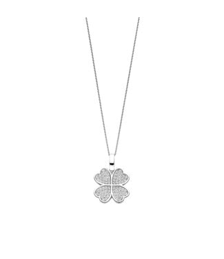 Anhänger 6856ZI - Silber platiniert, Zirkonia Weiß