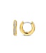 TI SENTO Huggies - 7811ZY - Zilver verguld, Zirkonia met geel verguld