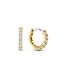 TI SENTO Huggies - 7956ZY - Zilver verguld, Zirkonia met geel verguld