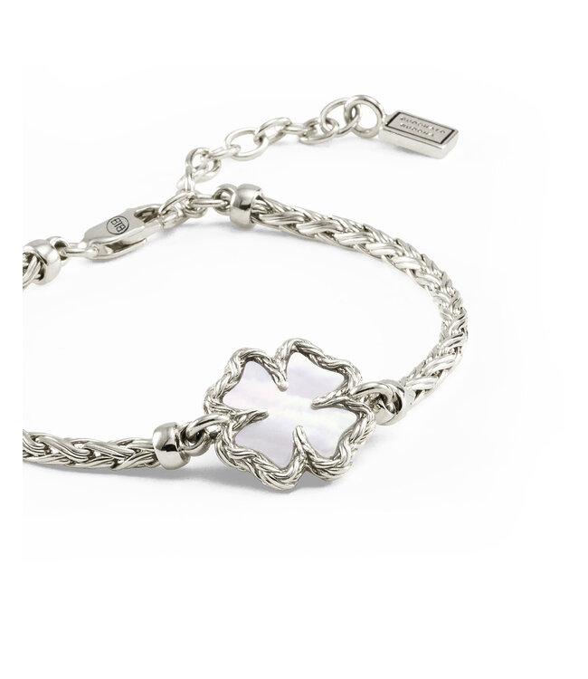 Buddha to Buddha Bracelet Katja Clover Mother of Pearl Silver