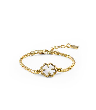 Armband Katja Klaver Parelmoer Verguld