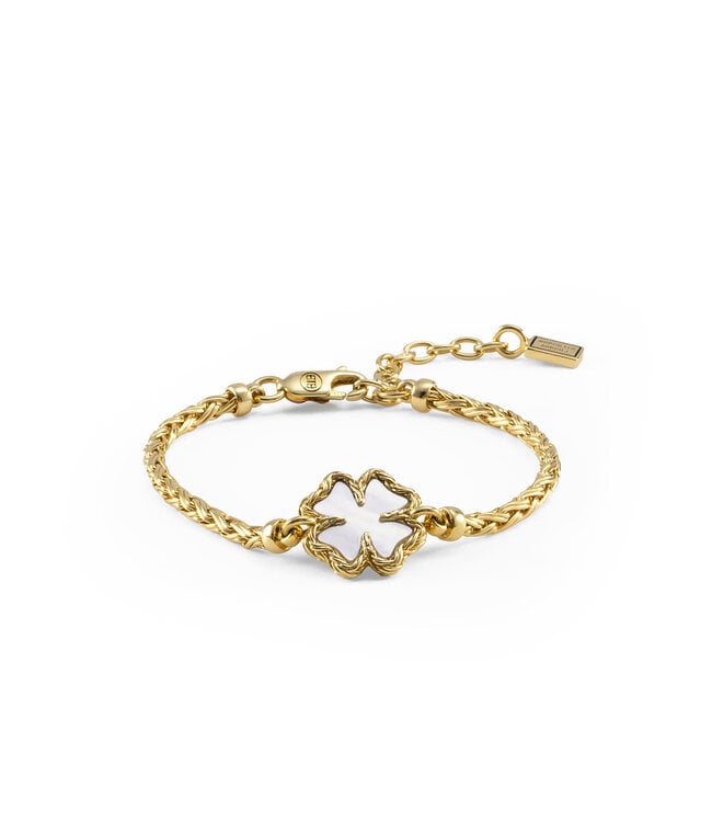 Armband Katja Klaver Parelmoer Verguld | Juwelier De Vaal
