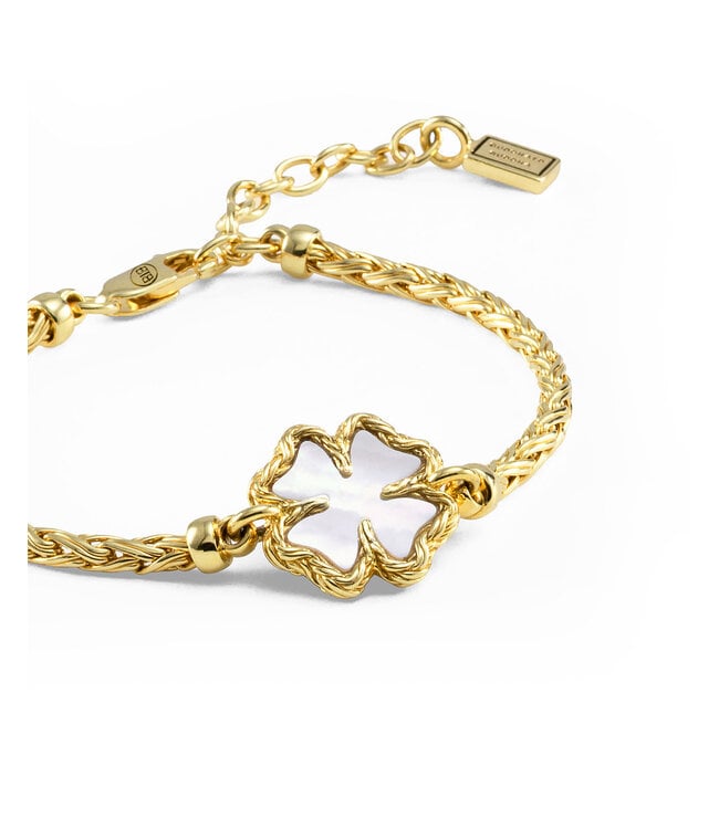 Armband Katja Klaver Parelmoer Verguld | Juwelier De Vaal