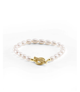 Buddha to Buddha Buddah to Buddha Bracelet Barbara Full Pearl Gold Vermeil