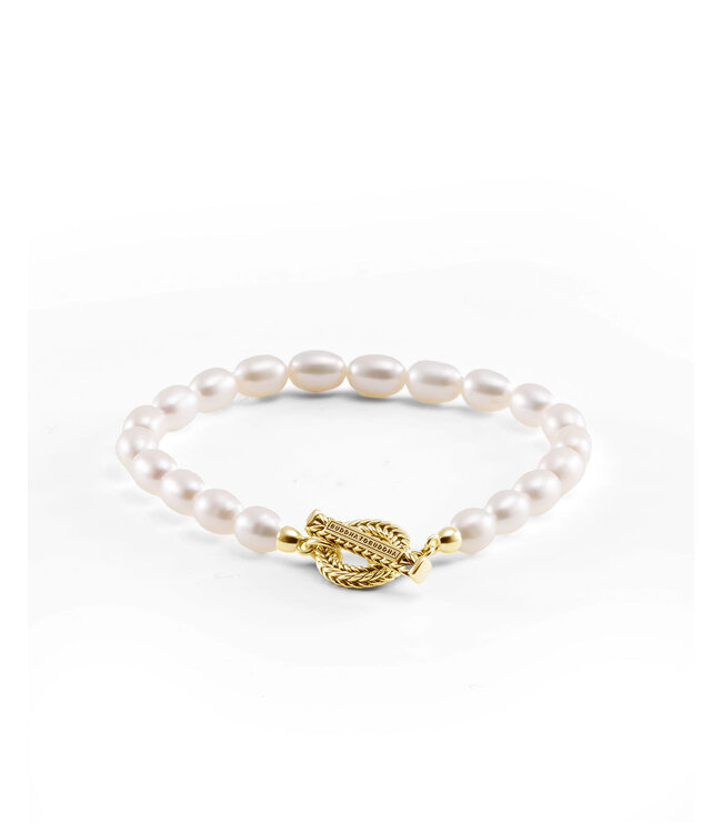 Buddah to Buddha Bracelet Barbara Full Pearl Gold Vermeil