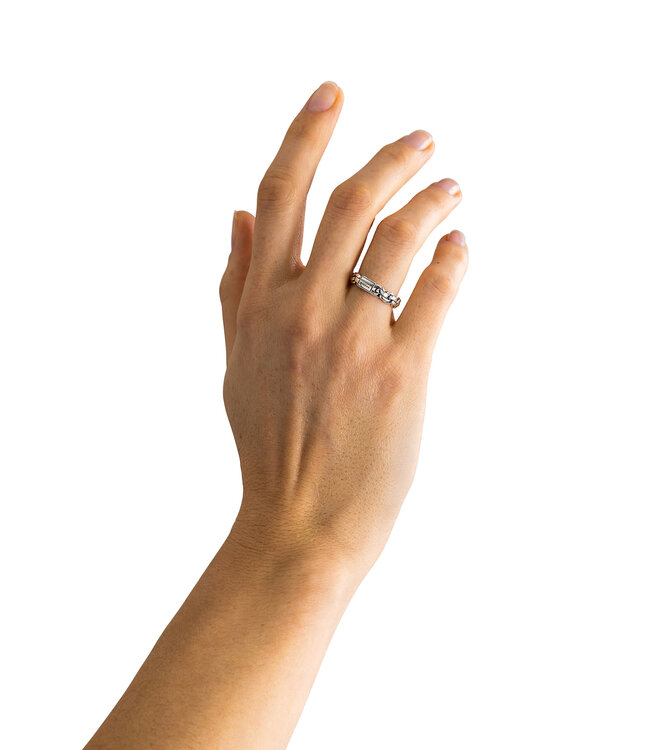 Buddha to Buddha Ring Venetian Twist Silver