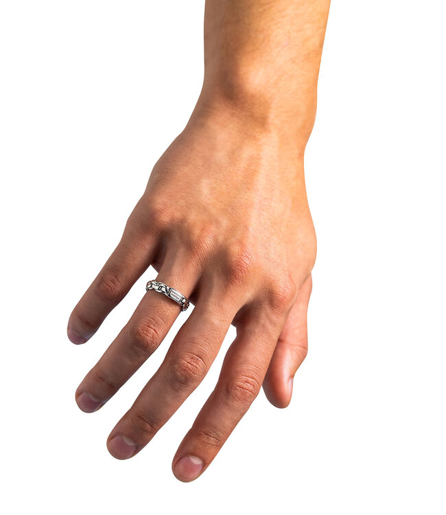 Buddha to Buddha Ring Venetian Twist Silver