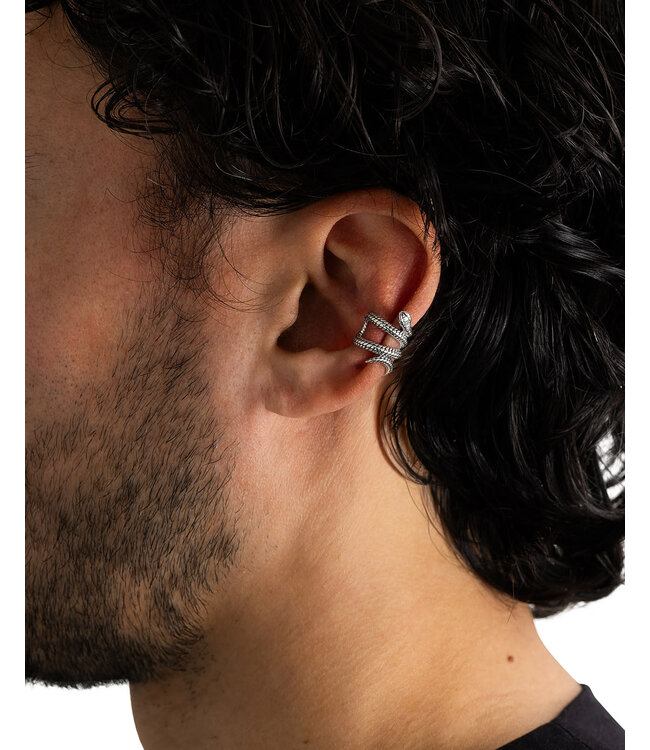 Buddha to Buddha Earcuff Ben Snake Silver