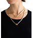 Buddha to Buddha Barbara Mini Pearl Necklace Gold Vermeil