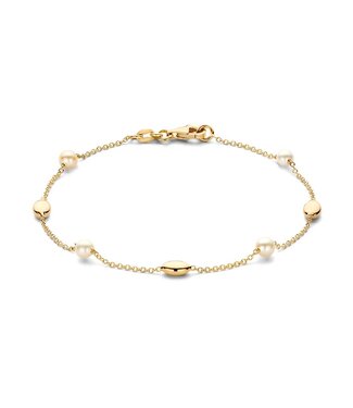 Excellent Excellent Armband geelgoud parel AW137889