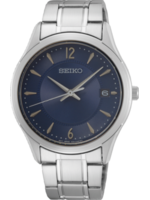 Seiko SUR419P1 Horloge Heren Zilverkleurig 39,4mm
