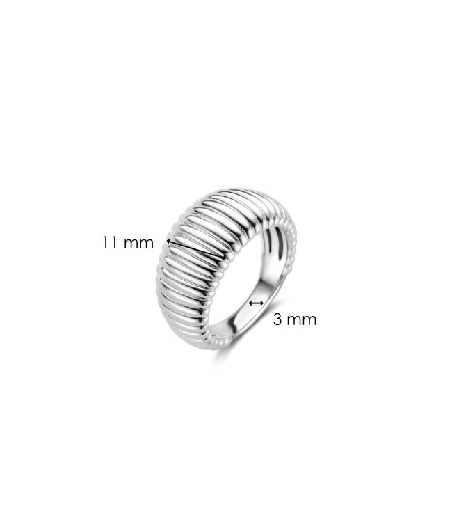 TI SENTO Ring 12217SI Zilver Ribbel
