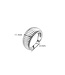 TI SENTO Ring 12217SI Zilver Ribbel