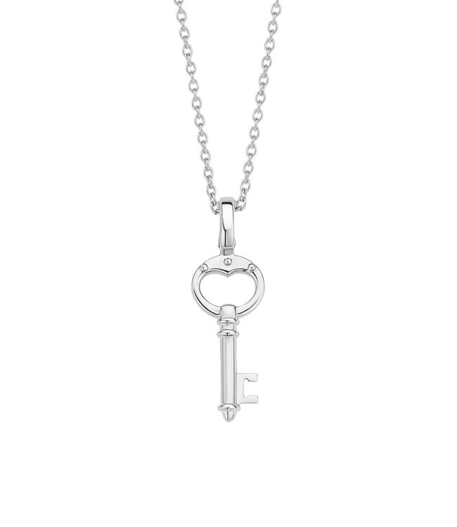 TI SENTO Hanger 6775SI Zirkonia Cirkelketting met hanger