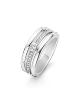 Ti Sento Ring 12094ZI - Triple Band Ring met steen