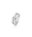 TI SENTO Ring 12094ZI - Zilver platina verguld, Zirconia wit